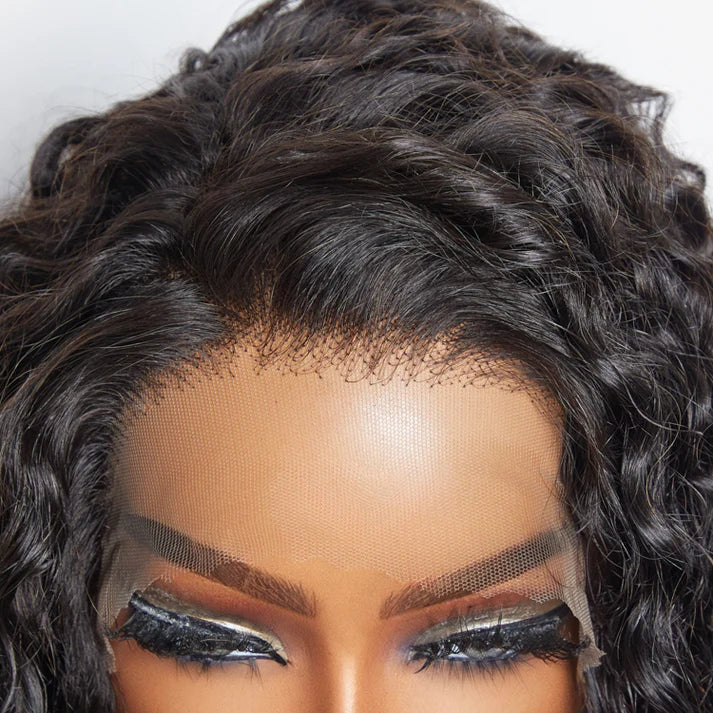 Vibrance Hair Galaxy 13x6 Parting Max Glueless Lace Wig 3D Cap Pre-bleached Water Wave Transparent Lace Front Wig 150% Density